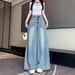 Plus-size Wide-leg Jeans For Women, Summer Thin Style, Sourced From Guangzhou, High-waisted, Slimming, Drapey, Loose,_mkmklike.com
