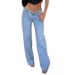"High-Waisted Wide-Leg Jeans – Women’s Casual Loose Fit Denim Pants (S-2XL) | Streetwear & Retro Style"_mkmklike.com
