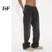 EF JEANS | 2023 New Product, Casual Denim Trousers Men's Back Waist Elastic Band Korean Version Simple And Loose Tailoring_mkmklike.com