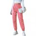 Women's Clothing New Women's Multi color Casual Overalls Multi pocket Skinny Pants Women_mkmklike.com
