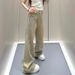 Glam Rhinestone Embellished Straight Leg Jeans - Trendy Girl Style Starry Denim Pants For Women_mkmklike.com