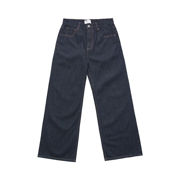 Men's Clothing Classic Relaxed Straight-Leg Cleanfit Denim Jeans For Men & Women - Vintage Washed Blue & Black (XXS-XL)_mkmklike.com