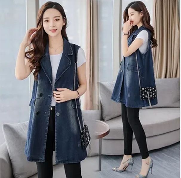 Women's Denim Jacket 2025 New Style Hot Selling Spring And Autumn Plus Size Loose Style Elegant Mother Trench Coat Early Autumn Thin Top_mkmklike.com