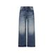 Vintage Washed Denim Jeans For Men – Classic Straight-Leg Relaxed Fit With Whisker Distressing (87.6% Cotton, Mid-Rise, No Stretch, Stone-Washed)_mkmklike.com
