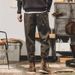 Men's Heavyweight Relaxed Fit Jeans – Classic Straight-Leg Denim Pants With Multiple Pockets, Comfortable Cotton For Casual Wear_mkmklike.com