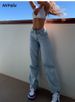 High Waisted Ripped Slim Fit Women's Denim Jeans Clothing for Women_mkmklike.com