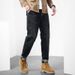 Quality Spring And Autumn Wear Elastic Jeans Men's New Products Versatile Ami Kaji Jeans Fattened Plus Size Pants_mkmklike.com