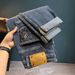 Men's Clothing High End Men's Jeans Versatile Slim Fit Slim Fitting Embroidery Print Casual Trendy Stretch Trousers_mkmklike.com