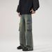 Unisex Vintage Cargo Jeans – High Street Raw Hem Denim With Multi-Pocket Design (Sizes S-3XL)_mkmklike.com