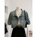 Chicco Sleeve Short Denim Jacket For Women, Summer Thin New Style, Paired With Camisole Dress, Cardigan, Small Shawl, Top_mkmklike.com