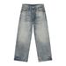 MTLCLOTHES Menswear | Vintage Washed Light Distressed Stylish Straight Wide Leg Jeans With Whiskers Versatile_mkmklike.com