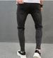 Men's Ripped Patch Jeans Stretch Pants_mkmklike.com