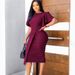 Women's Clothing fashion temperament commuter pencil skirt lotus leaf sleeve hip covering dress_mkmklike.com