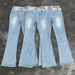 Seawinter High Street Slim Fit Stretch Denim Pants Subtle Flare Washed Jeans Vintage Blue Wash S to XL_mkmklike.com