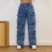 Men's Clothing 2025 European And American Cross Border Independent Station Fashion Street Style Pocket Diamond Casual Jeans Overalls Women_mkmklike.com