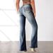 Vintage High Waist Flared Jeans For Women - Stretchy Denim With Embroidery, Retro Sexy Fit, Comfortable & Stylish_mkmklike.com