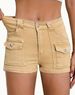 Women's Clothing Summer New Stretch Denim Shorts Effortless Summer Style, Ultimate Comfort Multi Pocket American Style_mkmklike.com