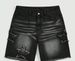 Men's Clothing Denim Shorts Cat Whiskers Versatile Denim Shorts Retro Five Pointed Star Patchwork Casual Pants_mkmklike.com
