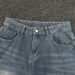 Men's High Street Washed Straight-Leg Jeans – Vintage Blue Denim Pants With Relaxed Fit (S-3XL, Classic Wash)_mkmklike.com