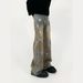 Nordmann European And American High Street Vibes Wasteland Style Yellow Mud-Dyed Jeans For Men Retro Distressed Niche Flared_mkmklike.com