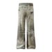 American 3D Digital Print Vintage Jeans Hip Hop Street Style Trendy Niche Ripped Straight Pants For Men_mkmklike.com