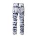 Vintage Camo Patchwork Distressed Embroidered Ripped Jeans For Men & Women - Loose Fit Streetwear Denim Pants_mkmklike.com