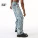 EF JEANS | 2024 New Versatile American Street Cool Handsome Destroying Wind Hole Washed, White Jeans_mkmklike.com