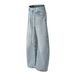 Retro Straight-Leg Jeans – Vintage Washed Denim Pants With Adjustable Drawstring (Blue, S-3xl, Unisex)_mkmklike.com