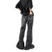 Nordmann Black Gray Jeans Men High Street Vintage Trend Hip Hop Floor Length BF American Style Straight Loose Casual Pants_mkmklike.com