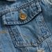 Men’s Slim-Fit Denim Vest – Distressed Washed Workwear Jacket With Multiple Pockets (98% Cotton, S-6XL, Blue)_mkmklike.com