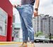 Summer Thin Ripped Nine-point Pants Men's Trendy Brand Fattened Plus Size Denim Nine-point Pants Men's Loose Harlan Pants Men's Pants_mkmklike.com