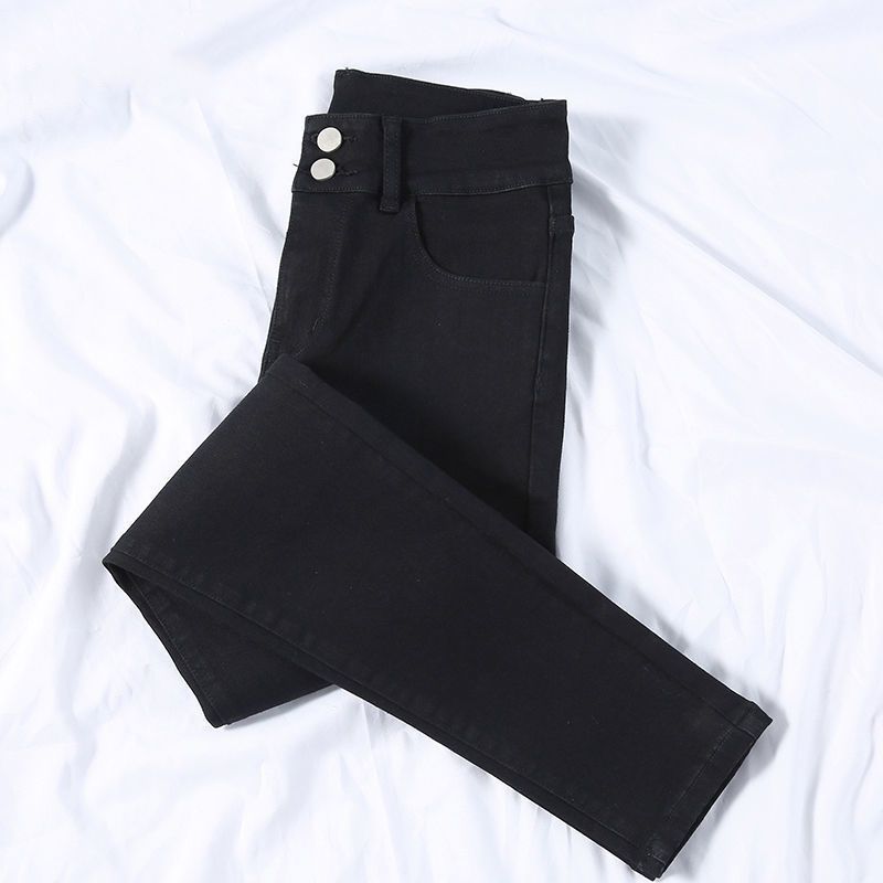 High-Waisted Skinny Jeans For Women – Stretch Slim Fit Retro Blue Denim Pants | Flattering Figure-Hugging Design (Classic Wash, Black, Grey Options)_mkmklike.com