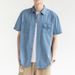 Short Sleeved Summer New Korean Style Casual Denim Shirt, Workwear Jacket, Trendy Men's Shirt_mkmklike.com