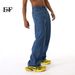 JEANS | 2024 Summer New Product, Thin Tencel American Dark Blue Straight Tube Loose Jeans, Simple And Versatile_mkmklike.com