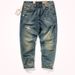 American High Street Jeans Men's Trendy Brand Loose Straight Spring And Autumn Broken Patch Retro Casual Washed Pants Men_mkmklike.com