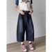 Men's Clothing Summer Niche Back Embroidery Stitching Scimitar Pants Jeans Men And Women Retro Wide Leg Cropped Pants Shorts Trend_mkmklike.com