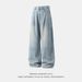 Vintage Washed Baggy Jeans For Men – High Street Relaxed Fit Straight Leg (Cotton, Button Fly, Distressed, M-Xxxl)_mkmklike.com