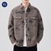 Muqiu Wear 2025 Spring And Autumn New Denim Men's Loose Jacquard Long Sleeve Casual Rascal Shirt Coat_mkmklike.com