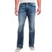 Men's Classic American Flare Jeans Retro High-Waisted Distressed Denim Pants With X-Back Pocket & Contrast Stitching_mkmklike.com