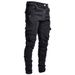 Men's Clothing European And American Fashion Jeans Cross-border 2025 New Spring And Autumn Men's Side Pocket Small Feet Tight Jeans_mkmklike.com
