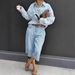Women's Retro Wide Leg Jeans Y2 Style Bermuda Straight Leg Mid Length Pants Versatile Slimming_mkmklike.com