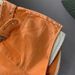 Summer New Style Orange Denim Shorts for Women High Waisted Versatile out of Pocket a Line Hot Pants_mkmklike.com