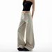 Women's American Retro Light Apricot Wide Leg Jeans Loose Fit Slimming Low Waist Straight Leg Floor Length Spring Summer 2026 Style_mkmklike.com