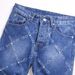 Punk Dark Blue Beaded Fashion Trend Non Elastic Loose Straight Men's Jeans_mkmklike.com