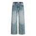 Washed Denim Wide-Leg Men's Distressed Frayed Straight-Leg Trousers Street Fashion American Style Versatile Loose Dad_mkmklike.com