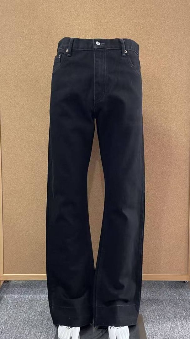 Men's Black Cleanfit Vibe Style Micro Flare Jeans - High Street Fashion Staple With Comfortable Cotton Fabric_mkmklike.com