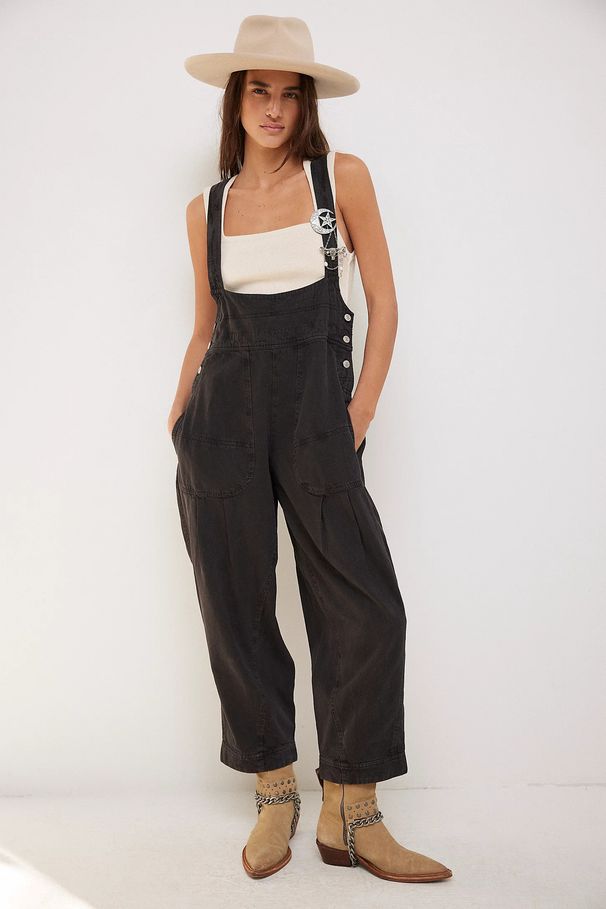 Women's Loose Casual Sleeveless Denim Overalls Side Pocket Clothing_mkmklike.com