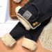 Extra Thick Cotton Outer Wear, Slim-Fit High-Waisted Fleece-Lined Jeans For Women, Winter Lamb Wool Slimming Skinny_mkmklike.com