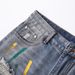Men's Clothing Men's Blue Ripped And Distressed Denim Shorts Trendy Loose Straight Leg Versatile And Stylish Clothing_mkmklike.com