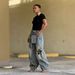 Women's Clothing Women's Lace Up Patchwork Jeans Star And Leopard Print Applique Design For Formal & Casual For Women_mkmklike.com